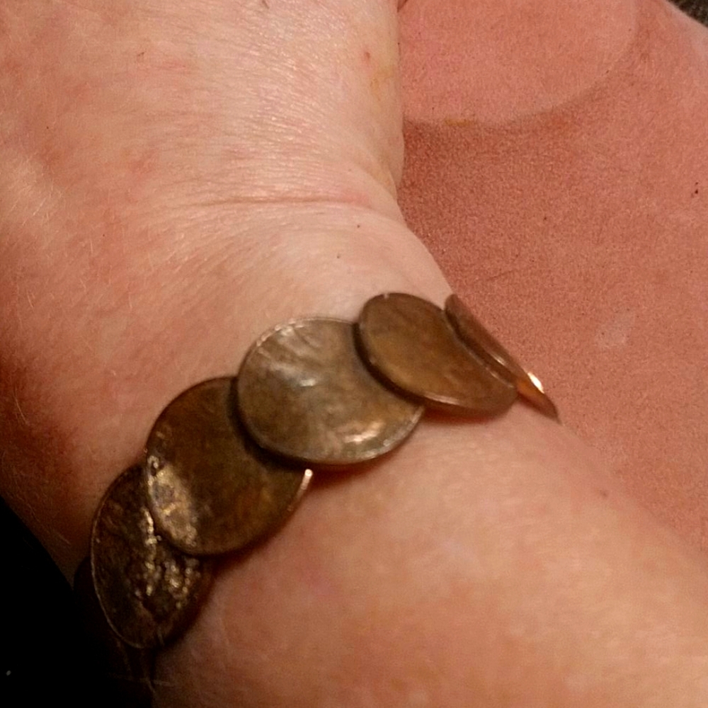 Beautiful Vintage Cooper Penny Bracelet